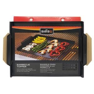 New Stainless Steel BBQ Grill Topper Pan Tray for Vegetables, Meats, & Seafood's